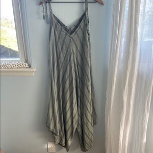 Striped Sleeveless Jumpsuit